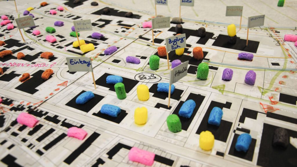 Planungswerkstatt Schopfheim West, gesammelte Ideen beim Workshop