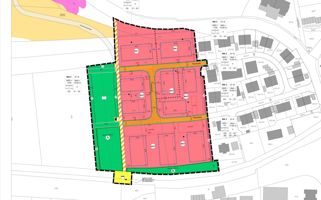 Bebauungsplan Hutmatt II der Gemeinde Steinen