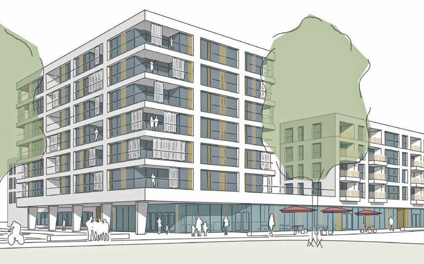 Animation K9 Architekten der Neuen Mitte Nordstadt in Lörrach