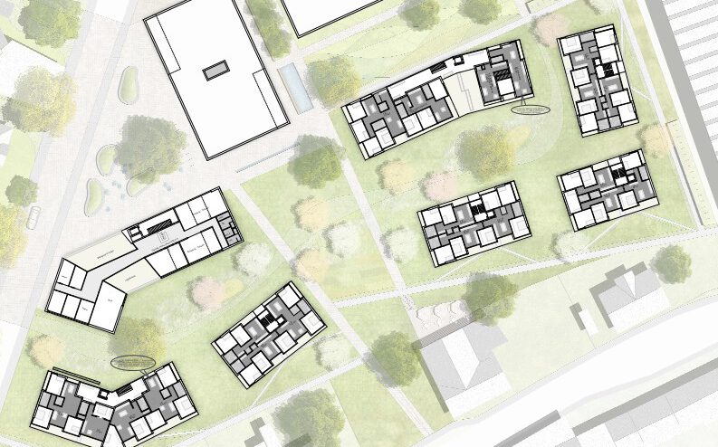 Lageplan des Schöpflins Areals in Lörrach
