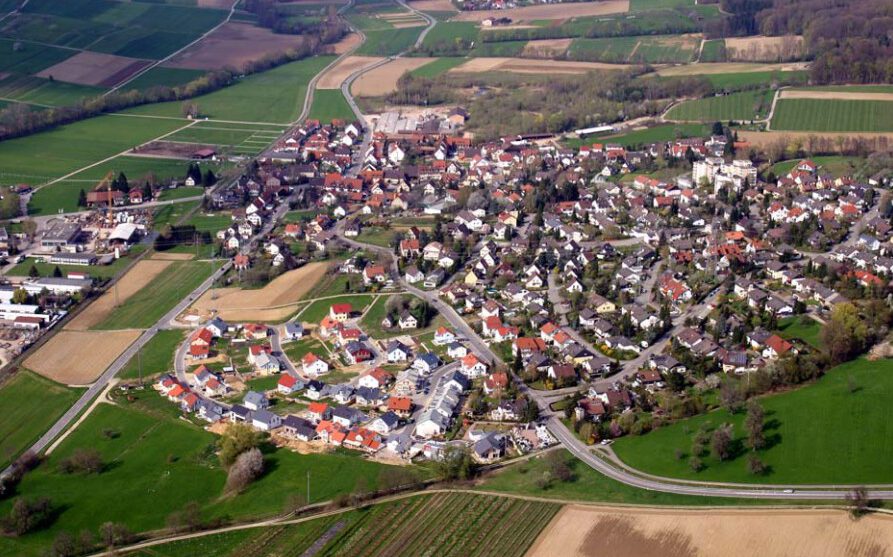 Luftbild von Rümmingen aus dem Gemeindeentwicklungskonzept 2025 der Gemeinde Rümmingen