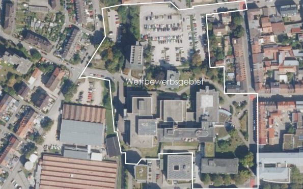 Wettbewerbsgebiet Krankenhausareal Lörrach